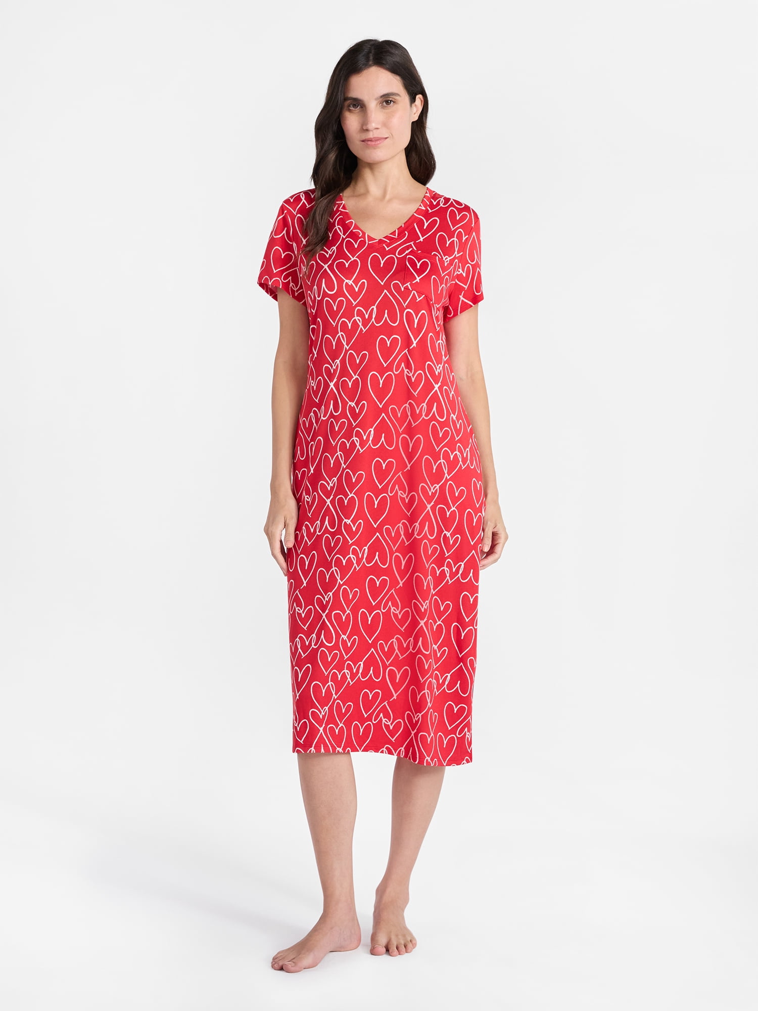 Way to Celebrate Women's Midi Chemise, Sizes S to 3X