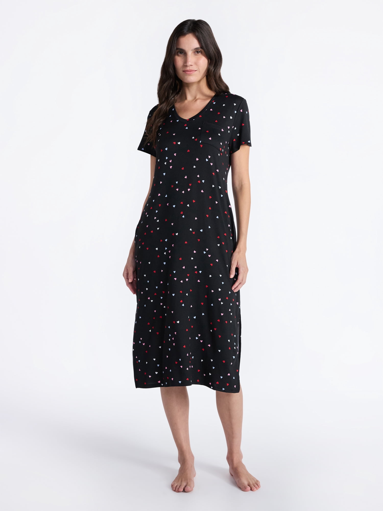 Way to Celebrate Women's Midi Chemise, Sizes S to 3X