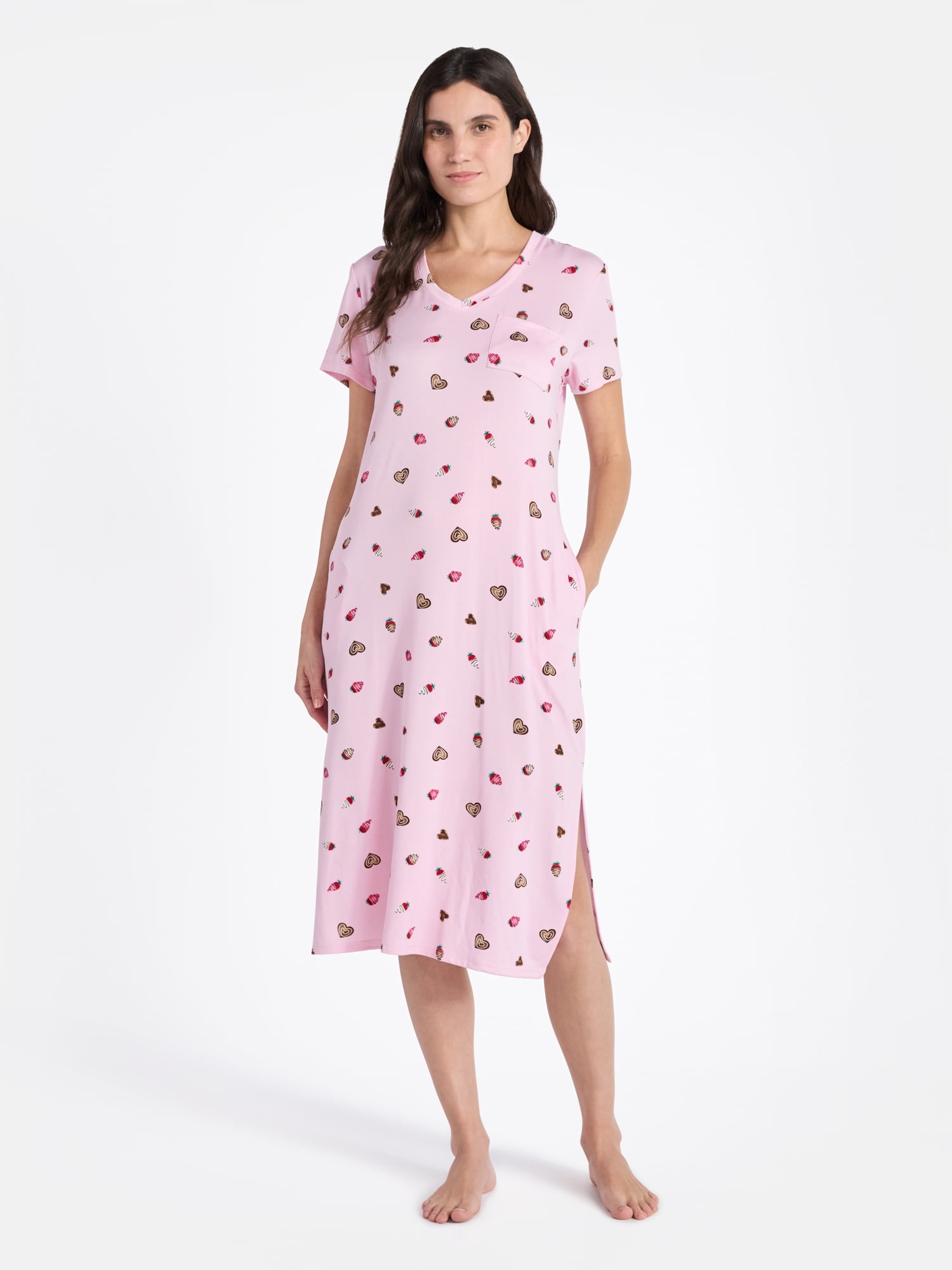Way to Celebrate Women's Midi Chemise, Sizes S to 3X