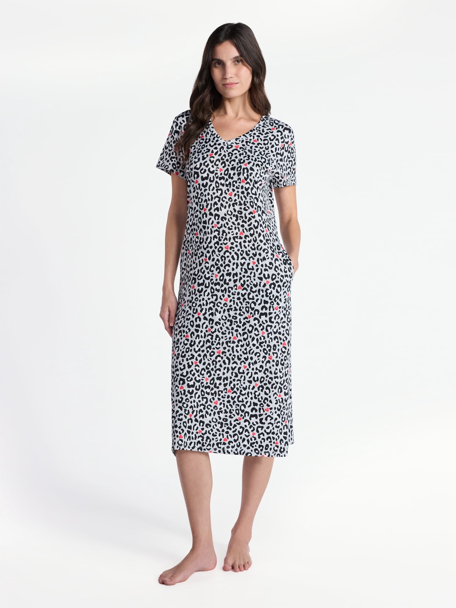 Way to Celebrate Women's Midi Chemise, Sizes S to 3X