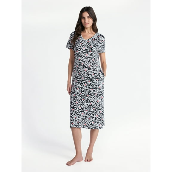 Way to Celebrate Women's Midi Chemise, Sizes S to 3X