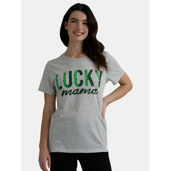 Way to Celebrate Women's St. Patrick's Day Graphic Tee, Sizes S-XXXL