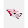 thumbnail image 1 of Way to Celebrate Women's Thong Panties, 3-Pack, Sizes S-XXL, 1 of 6