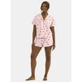thumbnail image 1 of Halloween Women’s Printed Notched Top and Shorts Pajama Set from Way to Celebrate, 2-Piece, Sizes XS-3X, 1 of 5