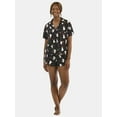 thumbnail image 1 of Halloween Women’s Printed Notched Top and Shorts Pajama Set from Way to Celebrate, 2-Piece, Sizes XS-3X, 1 of 5