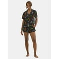 thumbnail image 1 of Halloween Women’s Printed Notched Top and Shorts Pajama Set from Way to Celebrate, 2-Piece, Sizes XS-3X, 1 of 5