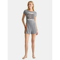 thumbnail image 1 of Halloween Women's and Women’s Plus Varsity Tee and Shorts Pajama Set, 2-Piece, Sizes XS to 3X, 1 of 5