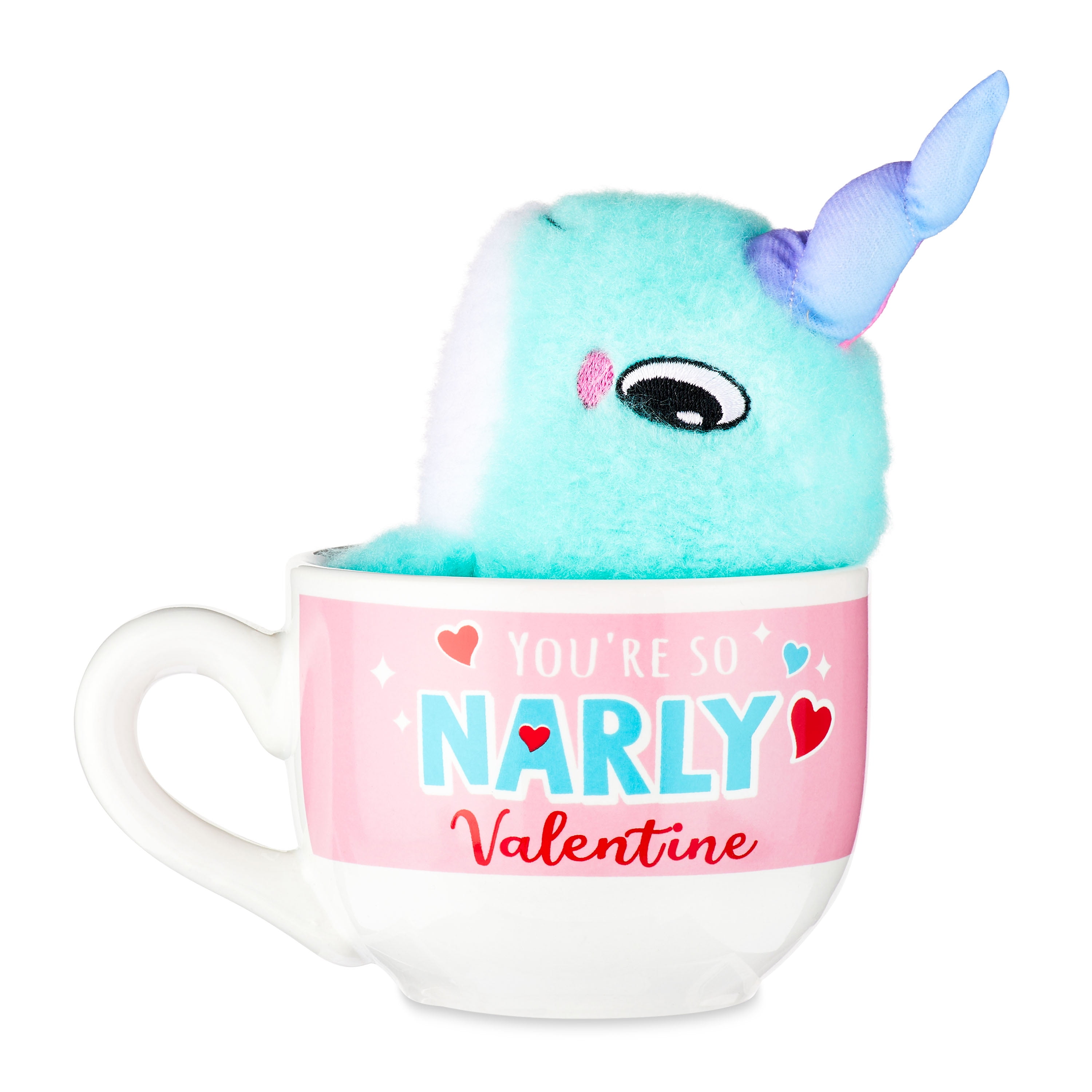 Way to Celebrate! Valentine’s Day Plush Toy in Teacher Mug Gift Set