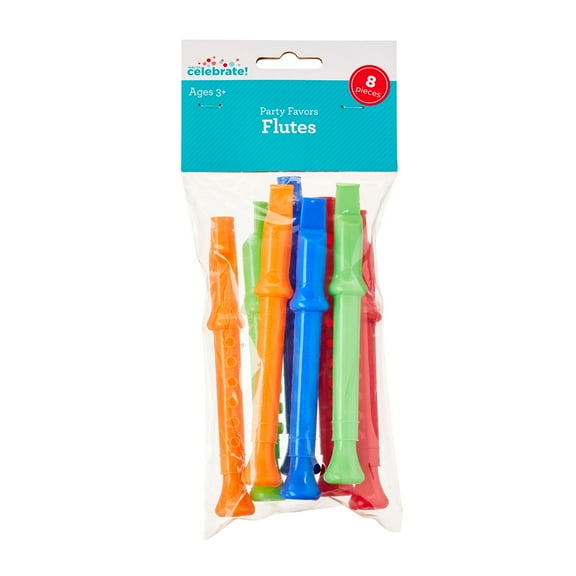 Multicolor Flute Party Favors, 8 Count, by Way To Celebrate