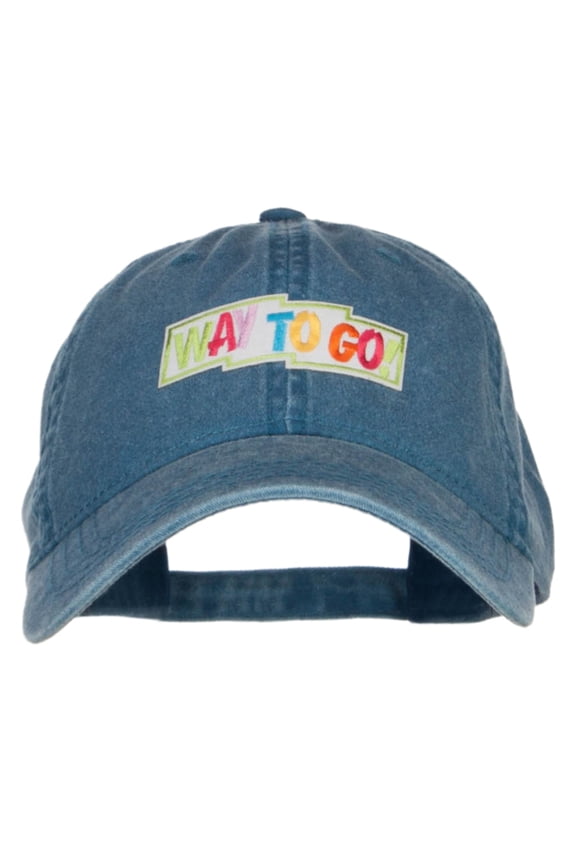 Way to Go Patched Washed Cap - Navy OSFM