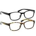 thumbnail image 1 of WayFarer Reading Glasses 5.00 | Black and Tortoise Readers for Men and Women | 180 Day Guarantee, 1 of 4