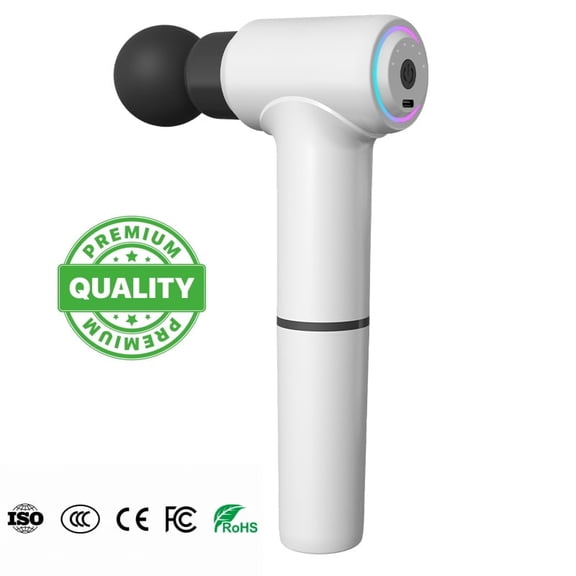 WayOne Elite Handheld Percussion Massage Gun with Wireless Remote Control, Rechargeable