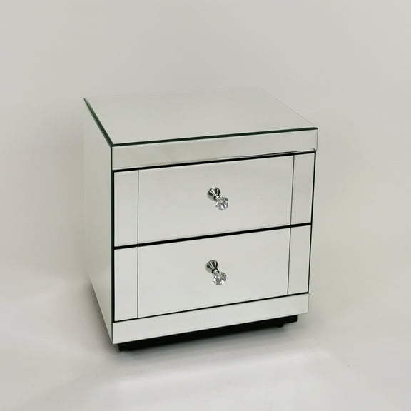 Wayborn 18X14X20 BEVELED MIRROR CHEST OF 2 DRAWERS