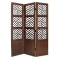 thumbnail image 1 of Wayborn Lattic Room Divider in Walnut, 1 of 2