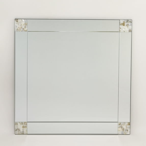 Wayborn 30″X0.5″X30″ MOTHER OF PEARL BEVELED MIRROR
