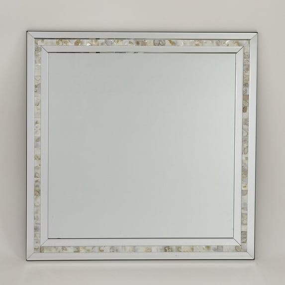 Wayborn 30″X0.5″X30″ MOTHER OF PEARL BEVELED MIRROR