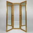 thumbnail image 1 of Wayborn 60″X2″X72″  Gold Mirror w/Resin Frame FULL SIZE DRESSING SCREEN, 1 of 4