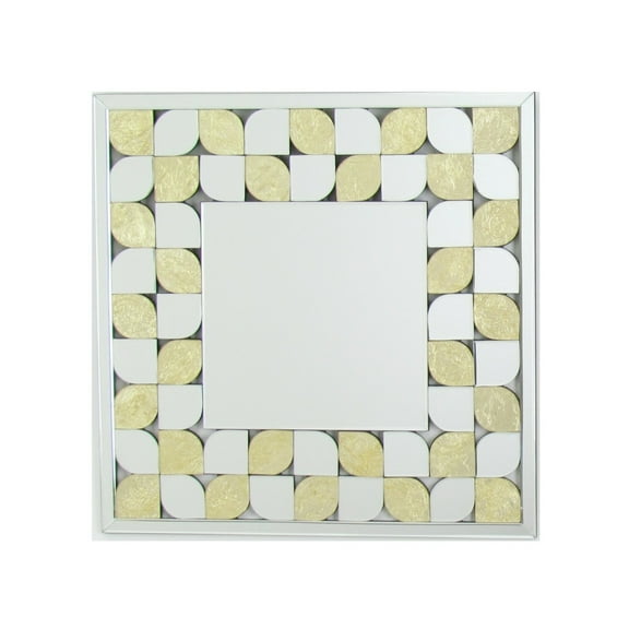 Wayborn Beveled Square Accent Mirror in Gold
