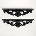 thumbnail image 1 of Wayborn Black Cedar Plywood PRETTY WALL SHELF (2 PCs), 24″X4″X6″, 1 of 6