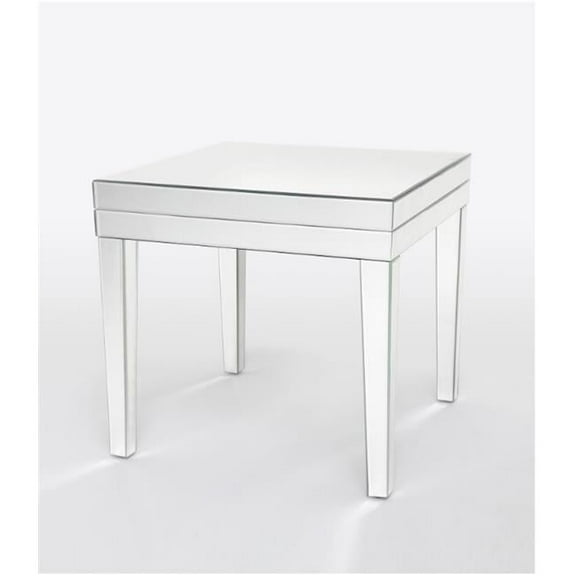 Wayborn Home Furnishings MC022 21 x 22 x 22 in. Beveled Mirror End Table