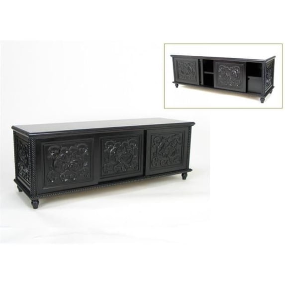 Wayborn Mercer 62" TV Stand Console in Ebony