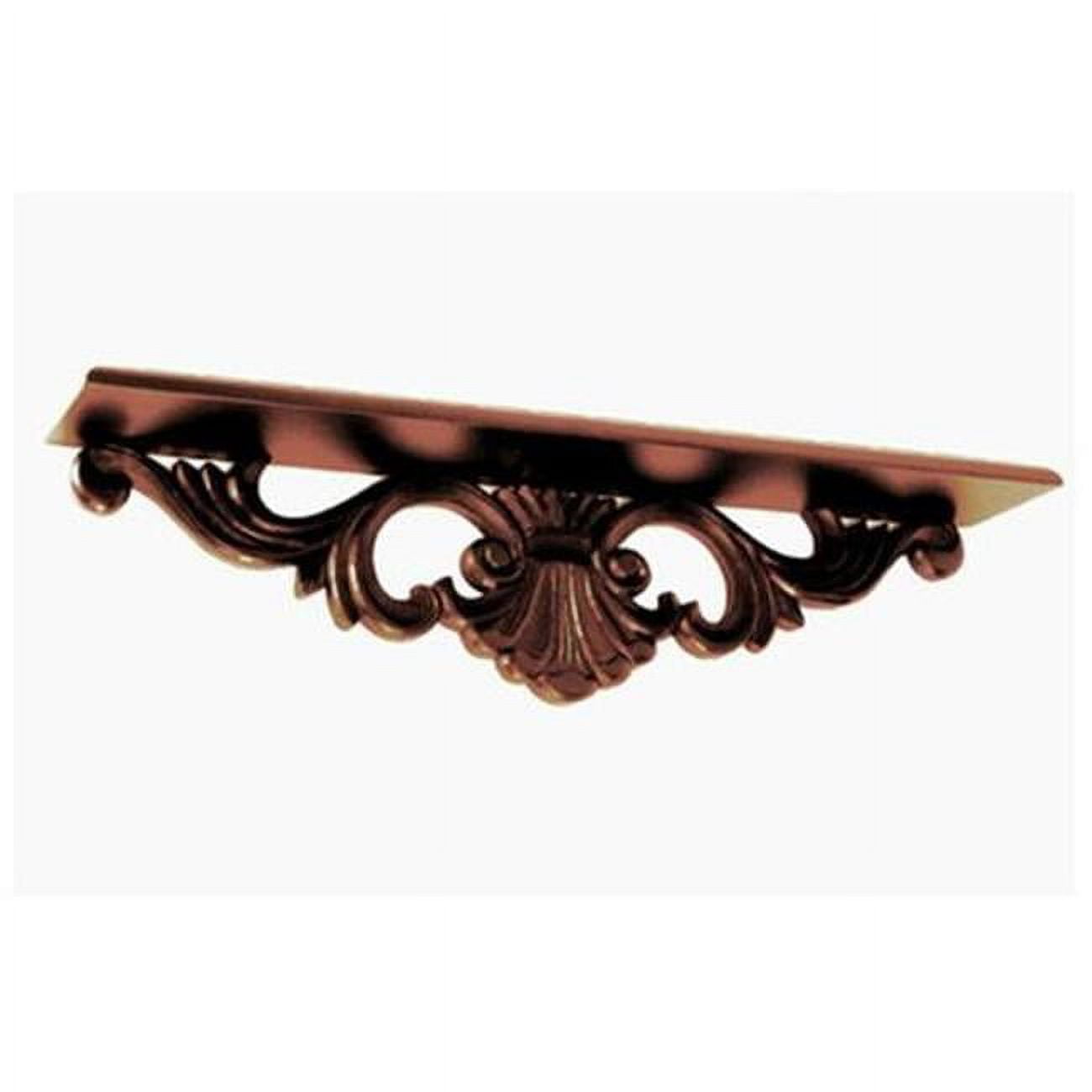 Sleek Black Modern Wall-Mounted Display Shelf, 24" Width