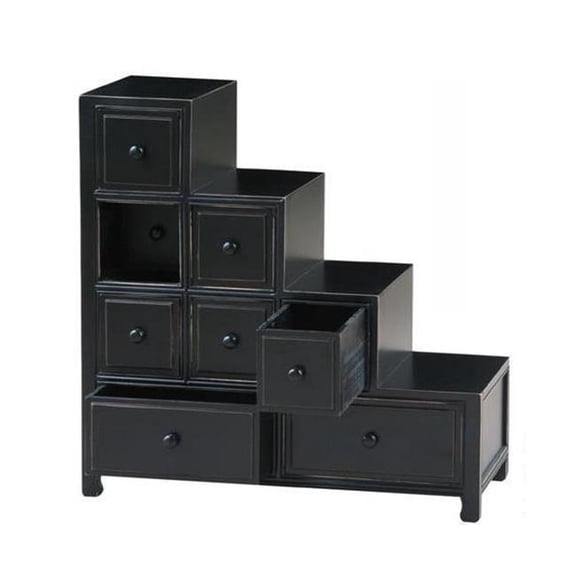 Wayborn Suchow Reversible Step Chest in Black