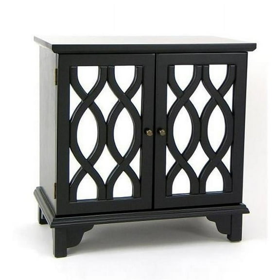 Wayborn Tanner Mirrored Cabinet in Black