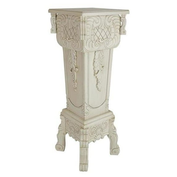 Wayborn 5725W White Victorian Style Pedestal Desk, 38 x 14 x 14 in.