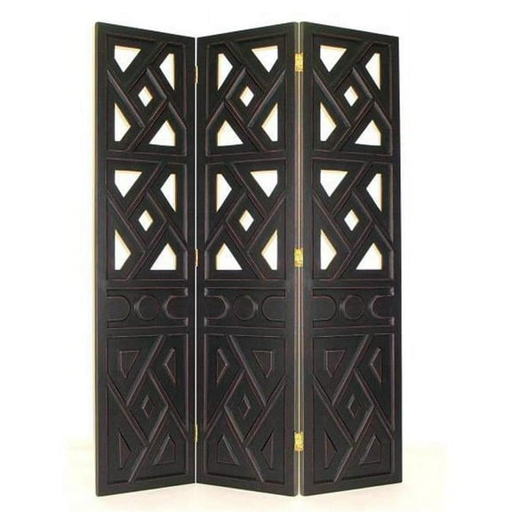 Wayborn Wiindmill Room Divider in Antique Black