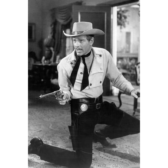 Wayde Preston Colt .45 Pointing Gun 24X36 Poster