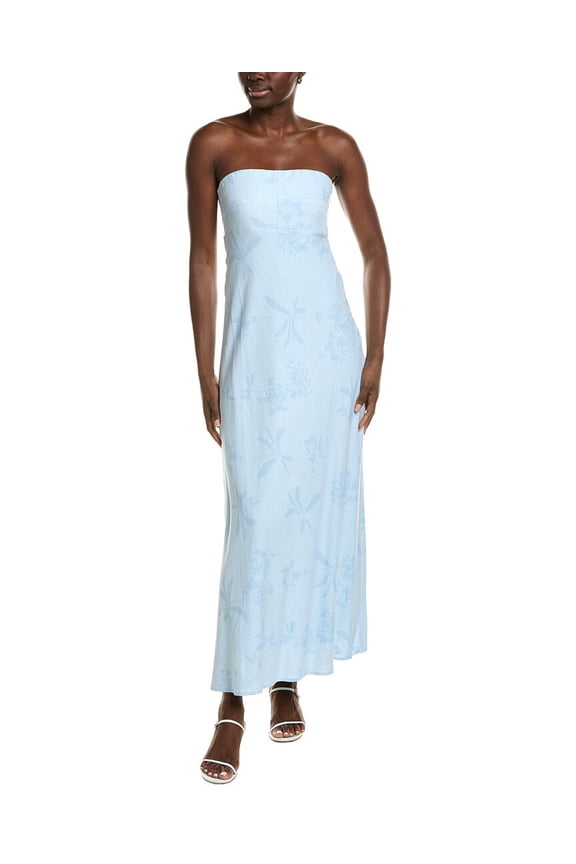 womens Maxi Dress, xs, Blue