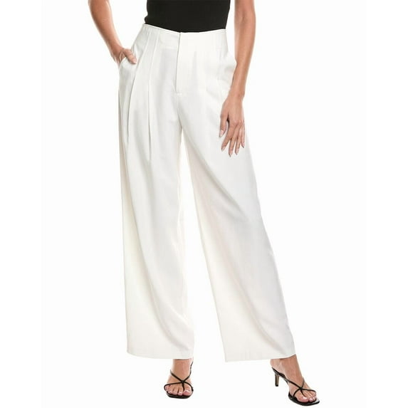 Wayf womens Pleated Pant, XL, White