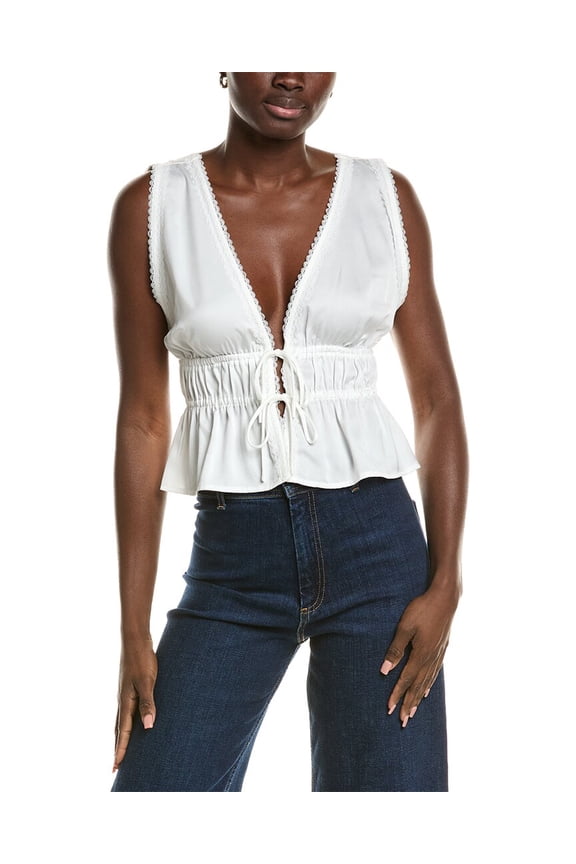 womens  Top, l, White