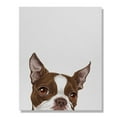 thumbnail image 1 of Wayfare Art Canvas Prints Poster, Animal 8 x 10 inch Wall Decor Canvas Artwork, Animal Boston Terrier Red and White Dog, 1 of 7