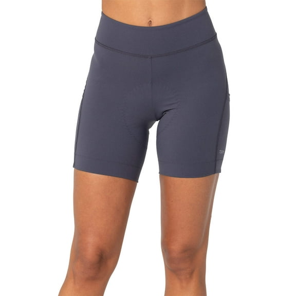 Terry Bike Shorts Women Padded Wayfarer 7 Inch Inseam Compression Shorts for Women Cycling UPF 50+ Touring Bike Shorts