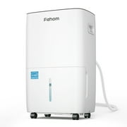 Waykar Fehom Most Efficient Energy Star 50 Pints Dehumidifier - 7,000 Sq. Ft. Max 150 Pints, Smart Dehumidifier with Drain Hose, for Basement, Bedroom, Home, Bathroom