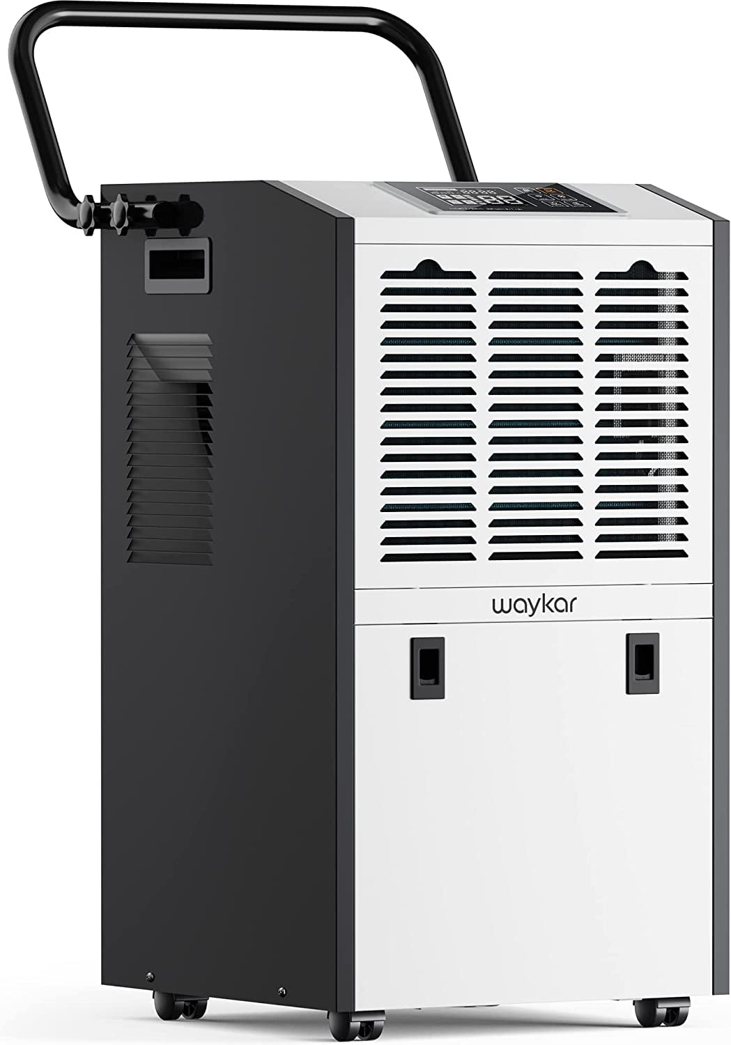 Waykar Black and White Industrial Dehumidifier with Drain Hose