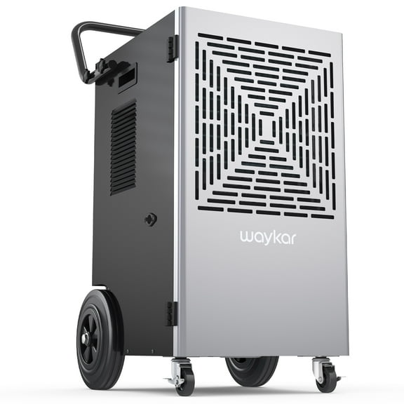 Waykar 72 Pints Commercial Dehumidifier for Large Spaces up to 8000 Sq.Ft with Pump, Smart Humidity Control, Auto Defrost, 24H Timer - for Basements, Warehouses, Home, Office