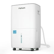 Waykar Fehom Energy Star Dehumidifier for Basement, Home, 5,000 Sq. Ft, Ultra Quiet, Auto Defrost, Overflow Protection, Drain Hose, 25 Pints