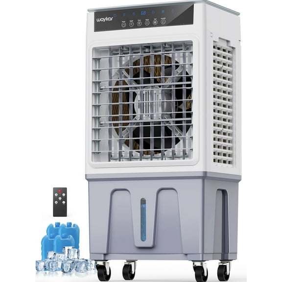 Waykar Evaporative Portable Air Cooler Fan & Humidifier 950 Sq. Ft, 3500 CFM