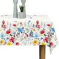 thumbnail image 1 of Waykingo Floral Waterproof 60"x84" Spring Polyester Tablecloths, 1 of 5