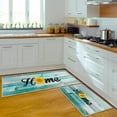 thumbnail image 1 of Waykingo Non-Slip Backing Kitchen Teal Runner Rugs (2 Count), 1 of 5