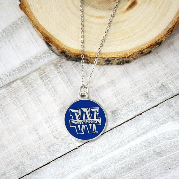 Fan Frenzy Gifts Wayland Baptist Officially Licensed Circle Necklace