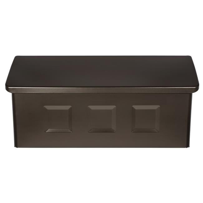 Small Rubbed Bronze Galvanized Steel Wall Mount Mailbox