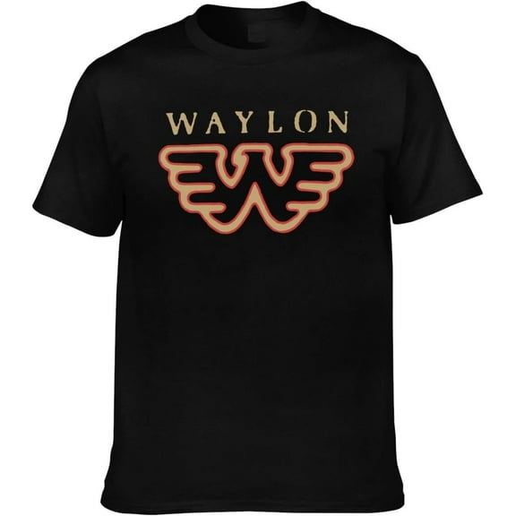 T-Shirts Waylon Jennings Flying W Mens Tech Short-Sleeve Crewneck Gym T-Shirts Tech Stretch