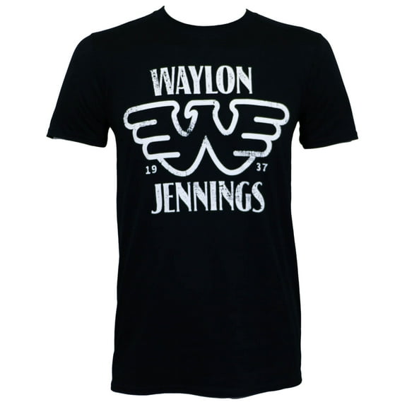 Waylon Jennings Men's Est. Slim-Fit T-Shirt Black 2XL