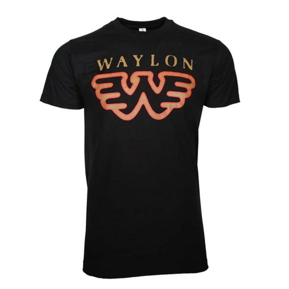Waylon Jennings Men's Flying W T-shirt Small Black
