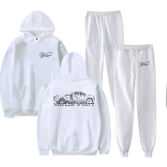 Waylon Wyatt Hoodie Pants Sets Merch For Men/Women Sweatshirt Pants Two Piece Set Streetwear