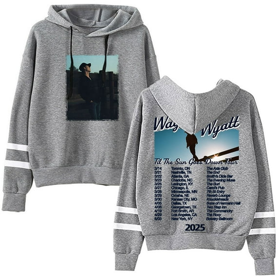 Waylon Wyatt Hoodies Til The Sun Goes Down Tour Merch Pocketless Parallel Bars Sleeve Streetwear